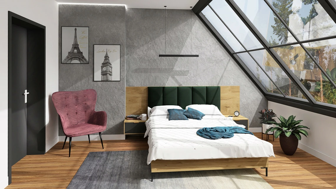 jak-ustawic-lozko-w-malej-sypialni